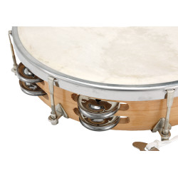 Tambourin | Peau Naturelle | Ø 25 cm | Bien-Etre Cognitif | Fuzeau Séniors