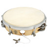 Tambourin | Ø 20 cm | Peau Naturelle | Cymbalettes | Fuzeau Séniors