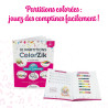 Livret Comptines | 10 Partitions Coloréees | ColorZik | Fuzeau Séniors