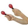 LOT DE 2 PAIRES D'OEUFS SONORES MARACAS ROUGE