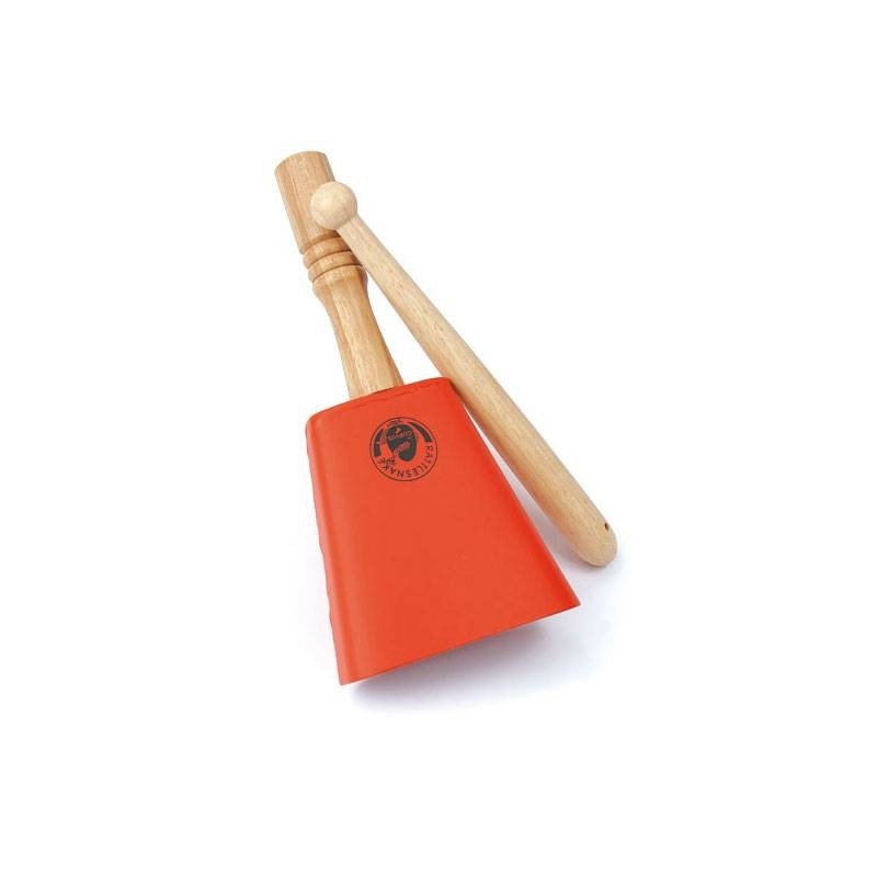 Cloche à Main Super Bruyante En Laiton - Manche En Bois 15cm, Son Cristallin, Pour Alertes Ou événements