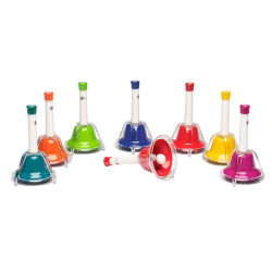 Jeu de 8 Cloches | Accordées | Colorées | Fuzeau Séniors