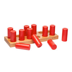 12 TUBES SONORES EN PVC ROUGE