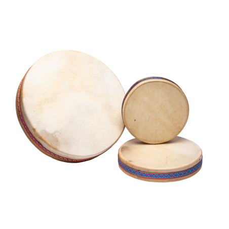 FUZEAU - 9339 - Ocean drum - Tambour océan avec peau naturelle 35 cm - Imite le son de la mer