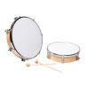 TAMBOURIN AVEC PEAU SYNTHETIQUE DE DIAMETRE 25 CM