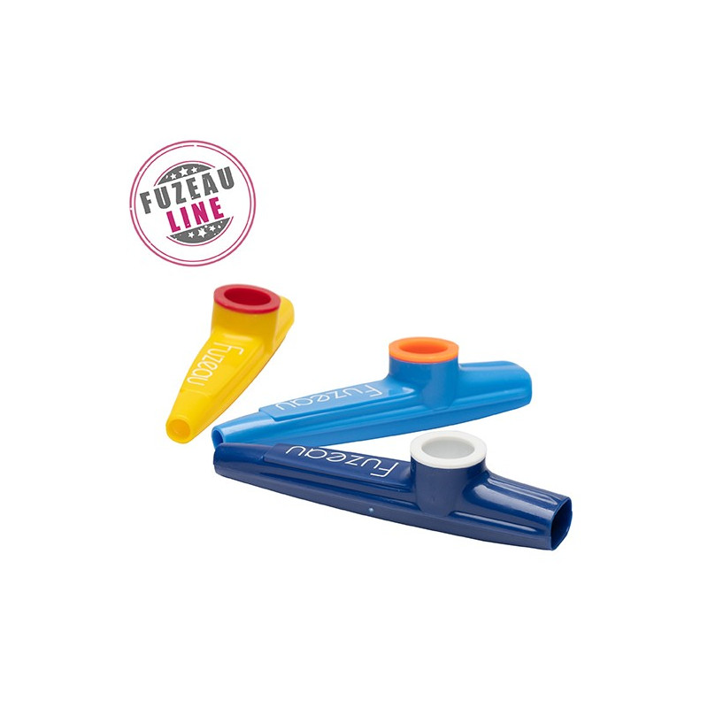 LOT DE 3 KAZOOS MARQUE FUZEAU EN MATIERE PLASTIQUE