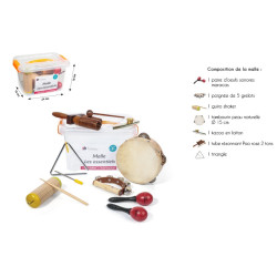 Malle 7 Instruments | Les Essentiels | Percussions | Fuzeau Séniors