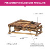 BALAFON PENTATONIQUE DE 8 LAMES AVEC MAILLOCHES
