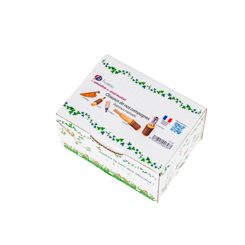 FUZEAU Coffret De 5 Appeaux En Bois – Imitez Les Chants Des Oiseaux De Basse-cour, Ambiance Nature Garantie, Dès 4 Ans