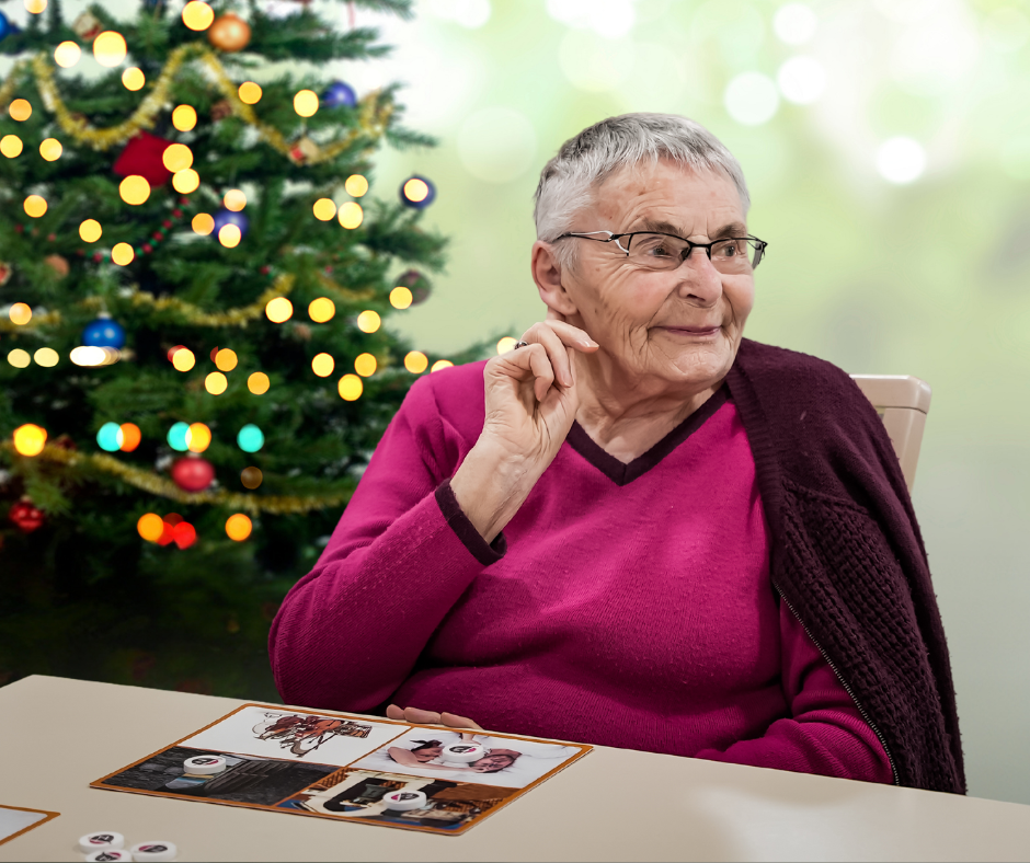 Personne âgées atelier mémoire Noël